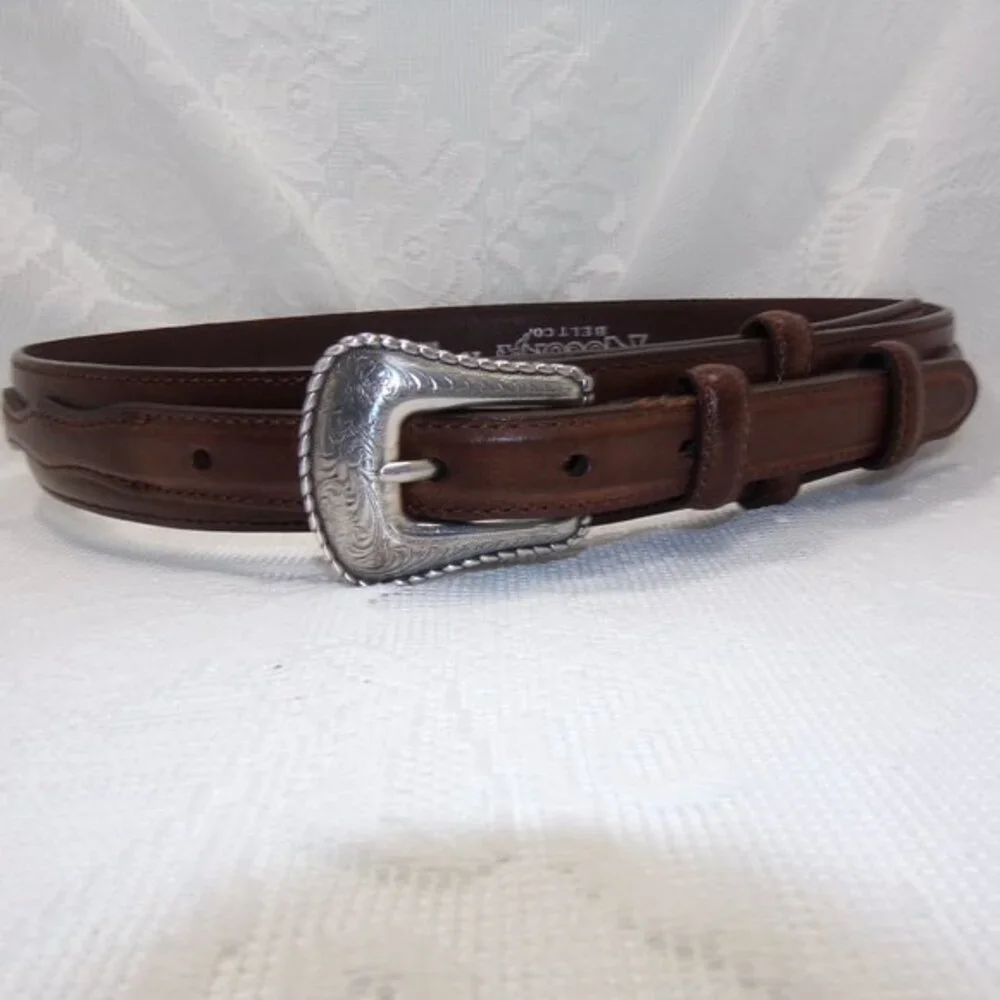Nocona Western Mens Belt Leather Top Hand Ranger Brown N2476802 SIZE 28‎